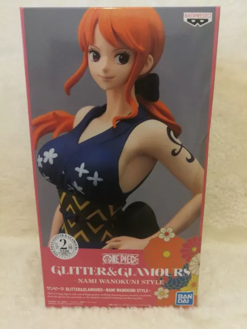 One Piece Figure Nami GLITTER&GLAMOURS Film Gold 2 Color Set Banpresto  Japan F/S