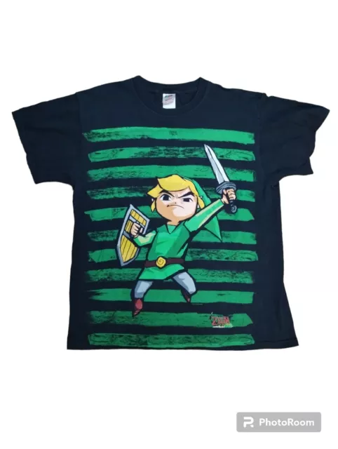 Camiseta The Legend of Zelda Wind Waker para hombre grande Nintendo 2008 rara promoción