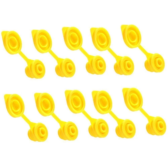 10x Replacement Gas Can Fuel Jug Vent Cap Plug Eagle Chilton Spouts Yellow