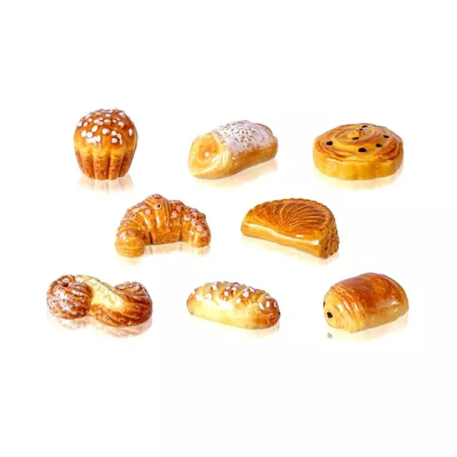 Jolies viennoiseries _ Fèves Série complète _ Vitrine collection miniature porce