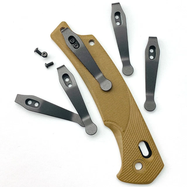 DIY Titanium Alloy Pocket Knife Clip For SRM Knives 9201/9202 Parts & Accessorie