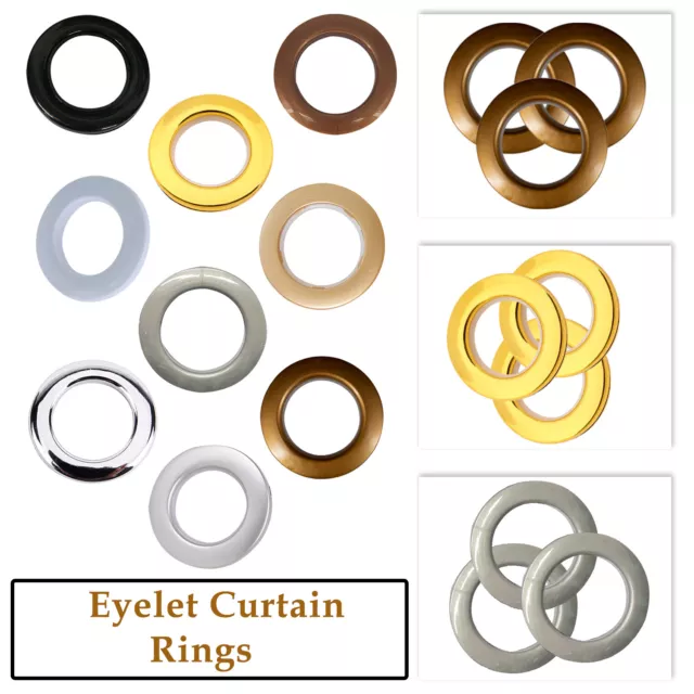 10x Round Eyelet Ring Plastic For Eyelets Curtain Blinds Drapery Heading 42mm