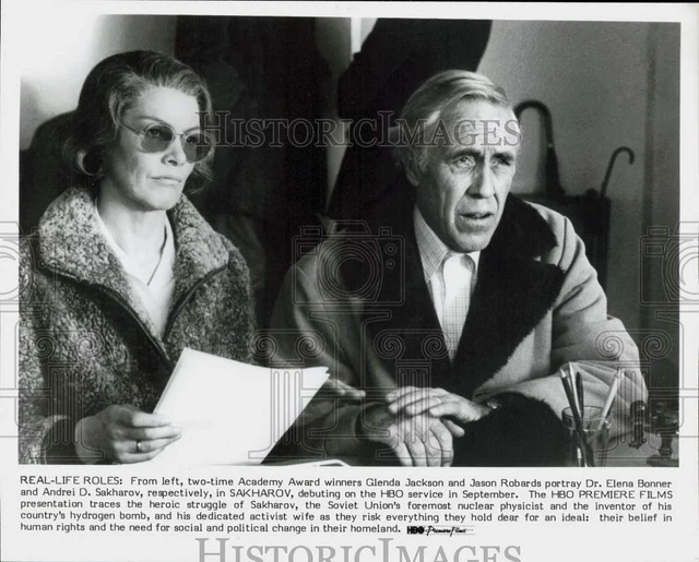 Press Photo Actors Glenda Jackson and Jason Robards in "Sakharov" - kfp11498