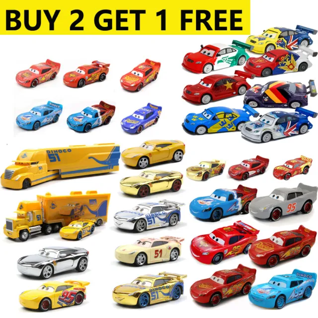 Disney Pixar Cars 3 Lot Lightning McQueen 1:55 Model Toy Cars Diecast Toys  Loose