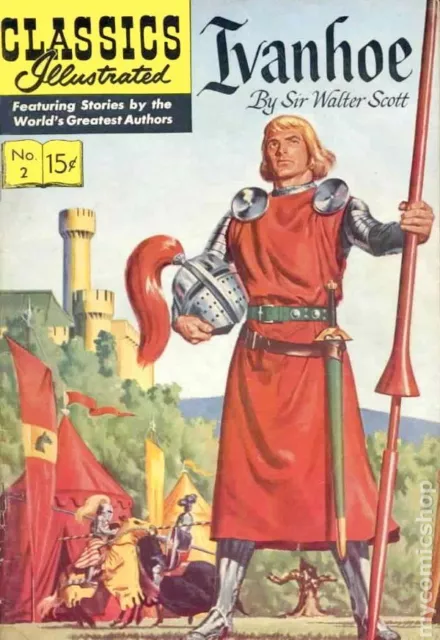 Classics Illustrated 002 Ivanhoe #14 GD/VG 3.0 1964 Stock Image Low Grade