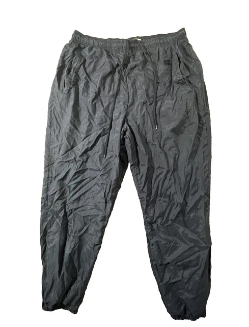 VINTAGE RUSSELL NYLON Athletic Lined Track Pants Medium USA