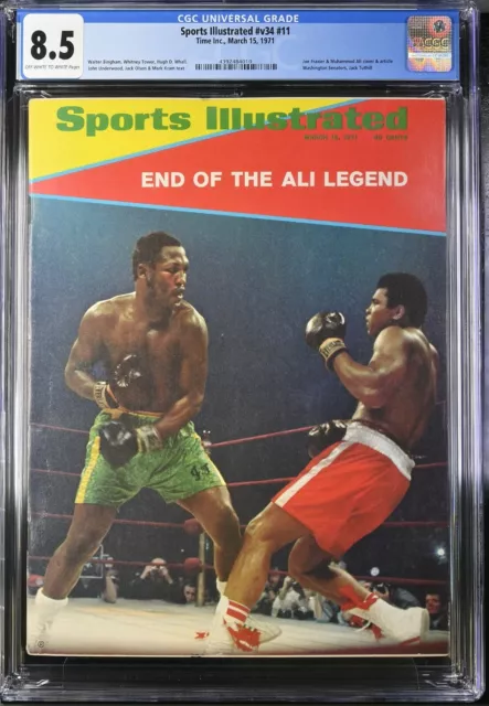 March 1971 Muhammad Ali Joe Frazier Sports Illustrated graded CGC 8.5 newsstand