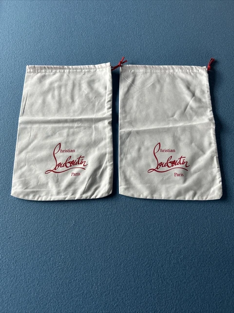 Christian Louboutin Shoes Dust Travel Bag Set of 2 NEW