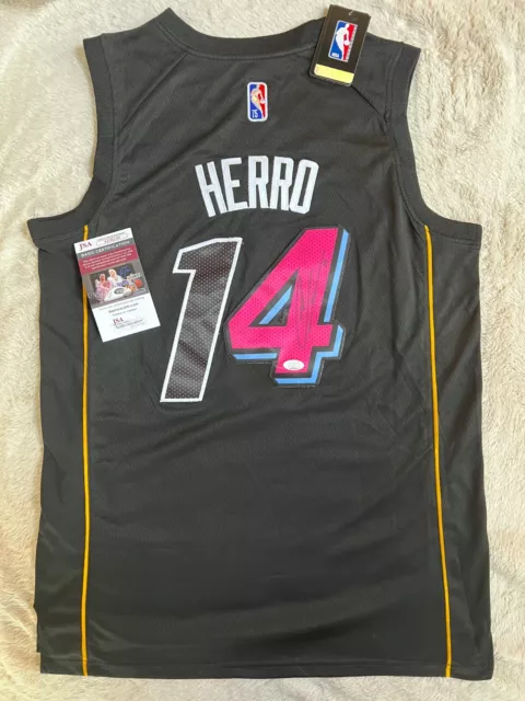 Miami Heat #14 Tyler Herro Pink Blue Black 2020 Jersey #14 2019-2020 Vice
