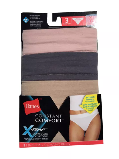 HANES WOMEN'S CONSTANT Comfort X-Temp Hi-Cut 3-Pack Women's