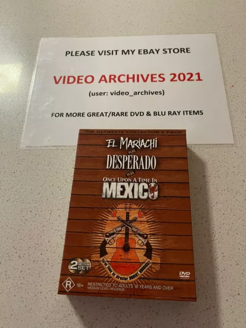 Antonio Banderas 3-Film Collection DVD Desperado El Mariachi In Mexico  Movie Set