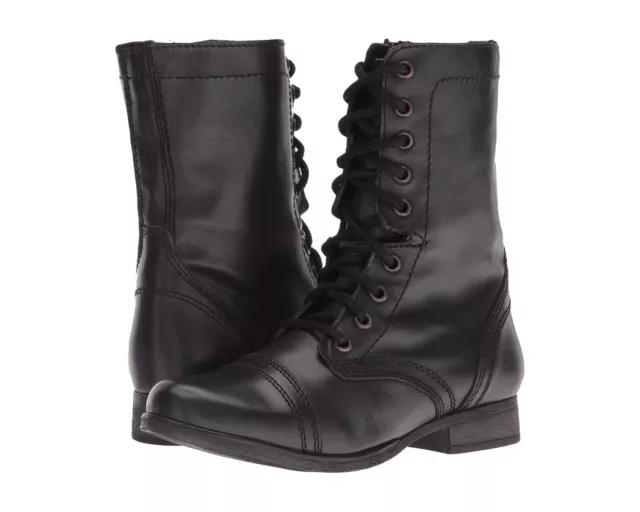 Steve Madden N7492* Women's Troopa Boot Black Size 7.5