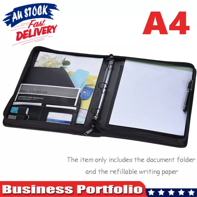 A4 File Organizer Document Bag Conference Package Portfolio Conference Folder AU