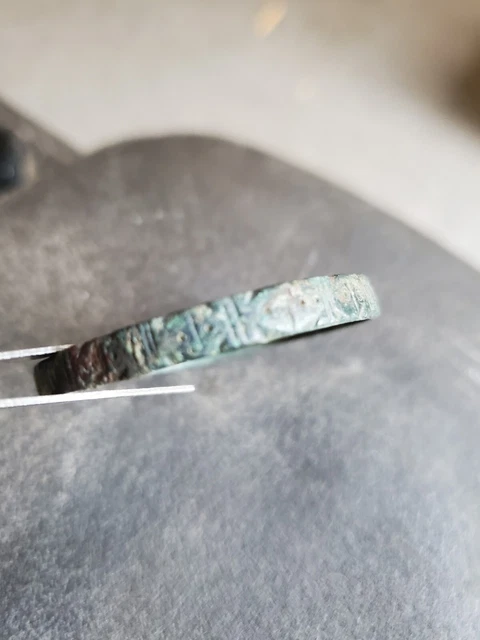 Child’s Norse Viking ~ Bronze Bracelet Artifact ~decorated~ Circa 800-1100 AD