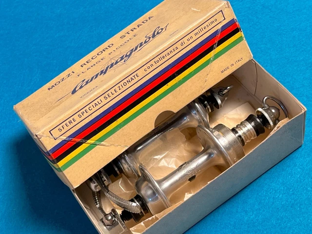 Moyeu Arrière Campagnolo Record Strada LFQR 24 Trous - NOS (Neuf D'origine) - Argent