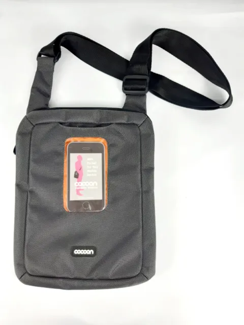 Cocoon Gramercy CGB150GY Messenger Sling Bag Grid It For 10" Ipad Tablet Grey