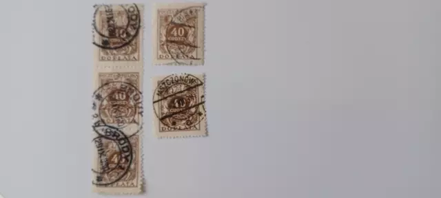 Briefmarken Poczta Polska 1927 40 Groszy Doplata gestempelt 29.9.30