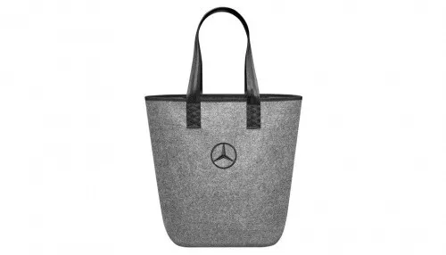 Original Mercedes Benz Einkaufstasche, grau / schwarz, B66952989