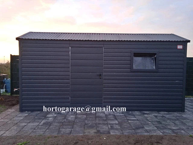 4,5x3 Blechgarage LAGERRAUM Metallgarage GERÄTESCHUPPEN Garage Container laube