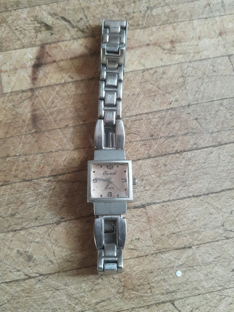 CARVEL SQUARE FACE Ladies Quartz Watch Stainless Steel Housing And