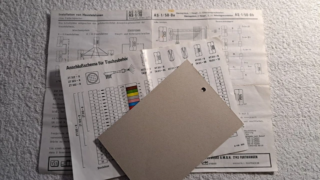 SIEDLE SCHALTPLÄNE FÜR Haustelefone TA311, HT311, HT 111, HT 211 EUR 8