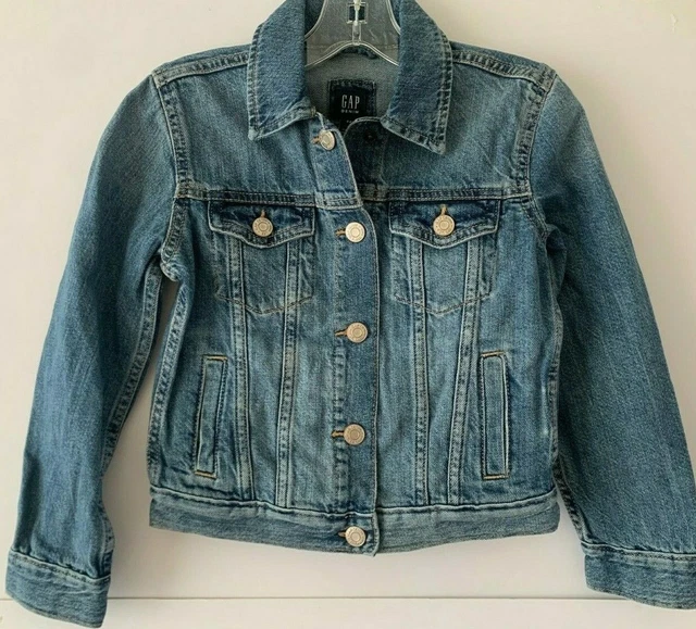 6-7 Bambina Anni Gap Jeans Giacca