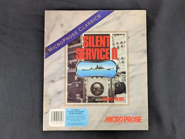 Jeu PC Silent Service 2 - MicroProse - Simulation Sous-Marine - Bon État Complet