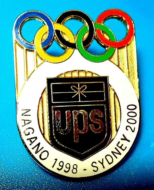 RARE OFFICIAL UPS Bridge 1998 Nagano To 2000 Sydney Olympic Games Pin
