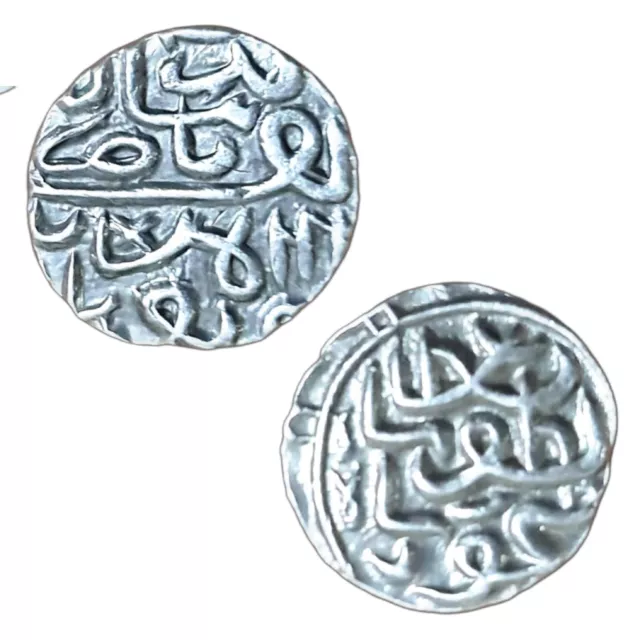 INDIA, GUJARAT SULTANATE Mahmud Shah III Silver HALF TANKA, 3.57 gm., Very Fine,