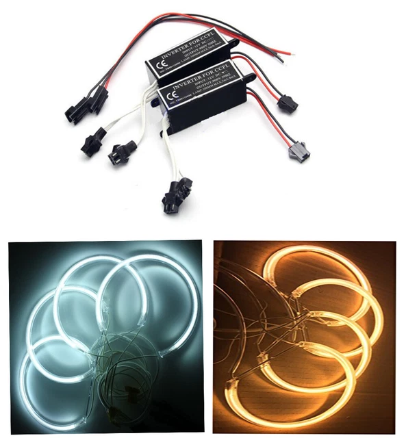 2pcs DC 12V CCFL Inverter Ballast for 4 Output male Replacement Angel Eye Rings