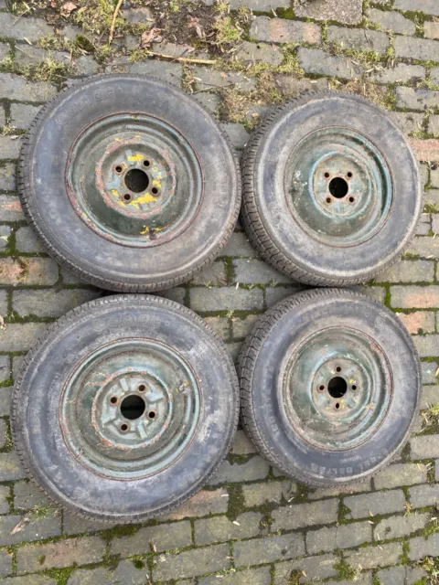 4 Haflinger wheels and tyres.