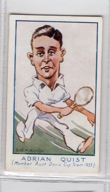 AUSTRALIAN TENNIS CIGARETTE Card Adrian Quist EUR 6,55 PicClick FR
