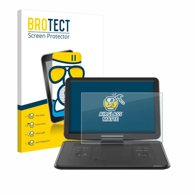 Anti-Riflesso Vetro Pellicola Protezione per Boifun 17.5 " portable DVD Player