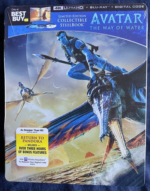 AVATAR - THE Way of Water 4K Steelbook (4K UHD + Blu-ray + Digital
