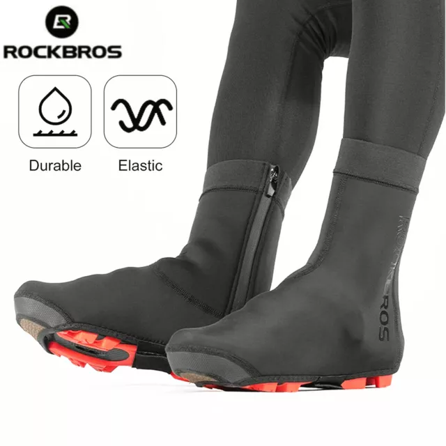 ROCKBROS Cycling Overshoes MTB Road Bike Shoe Cover Windproof Winter Toe Warmer