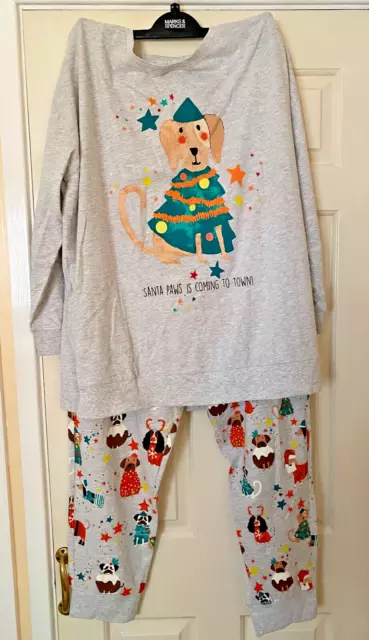 NEXT MATERNITY Fiesta Mujer Gris Navidad Perro - TALLA GRANDE REGULAR