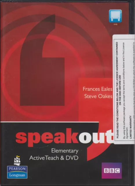 Longman SPEAKOUT Elementary ACTIVE TEACH CD-ROM & DVD Whiteboard Software @New@