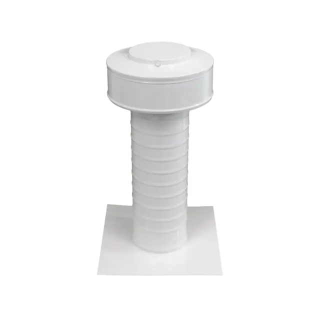 4 inch diameter Keepa Vent an Aluminum Roof Vent for Flat Roofs In White