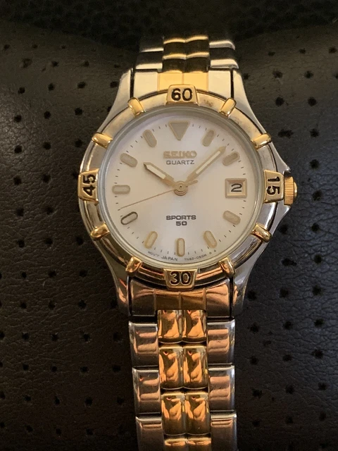 Montre Seiko Vintage Pour Femme - Cadran Blanc, élégante Et Rétro