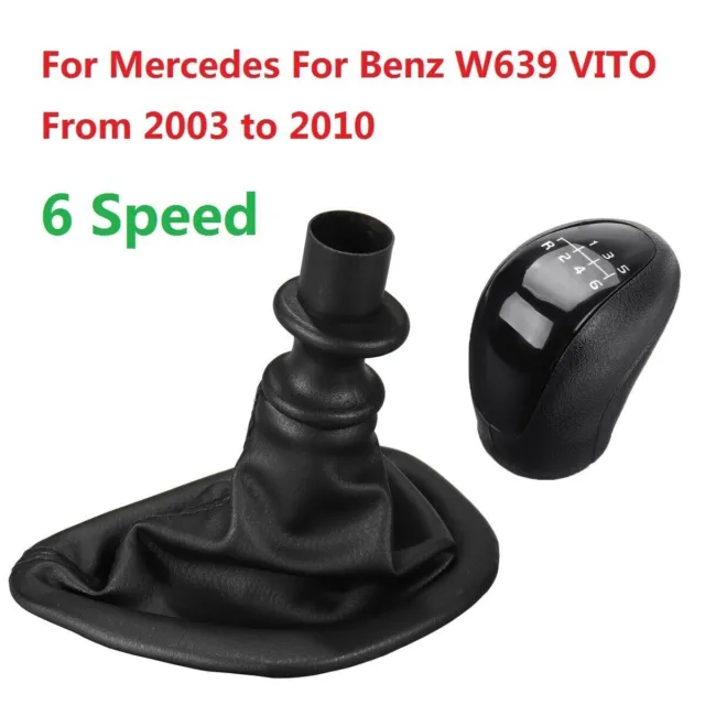 Fits Mercedes Benz W639 VITO 2003-10 Manual Gear Shift Knob w Gaitor Boot Cover