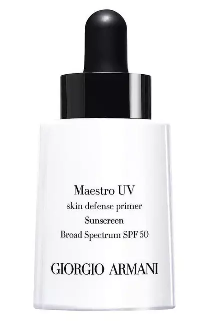 GIORGIO ARMANI Maestro UV Skin Defense Primer SPF 50, 1 fl oz NIB. 2