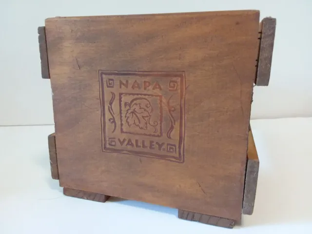 Napa Valley VTG Wooden CD DVD Game Holder Storage Organizer - A8