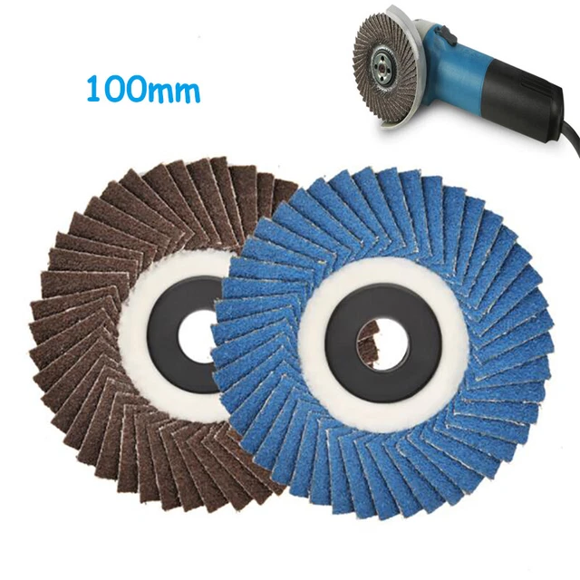 Flap Grinding Wheel Sanding Discs 100mm 4" 60 80 120 240 320 Grit Angle Wheels