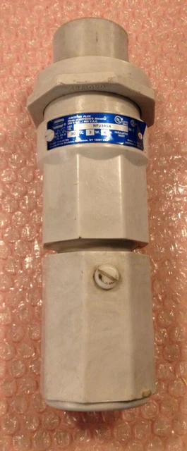Crouse-Hinds Npj3484 600V Arktite Plug 30A 3W 4P Used