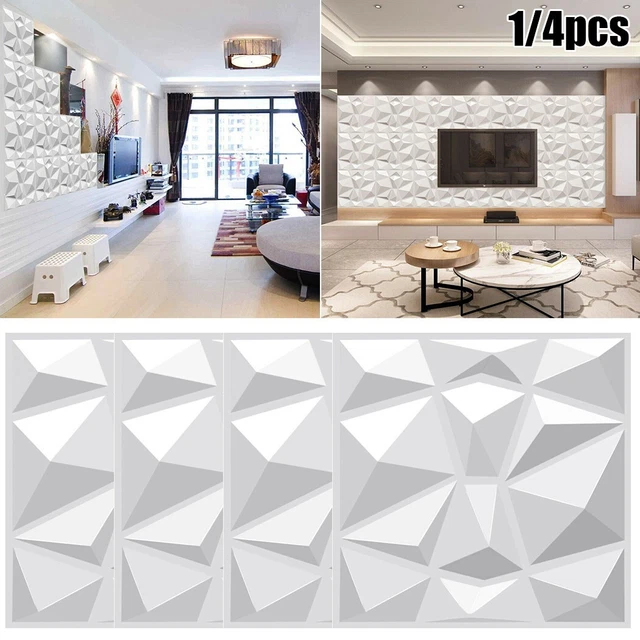 Papier peint 3D auto adhésif en mousse imperméable 12 pièces panneaux