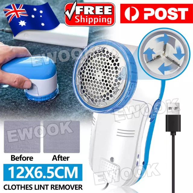 Portable USB Electric Clothes Lint Remover Pill Fluff Fabric Sweater Fuzz Shaver