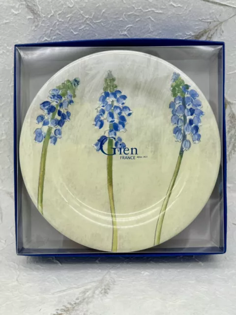 Gien Alice Pattern 6.5" Canape  Bread And Butter Set Of 4 Plates France NIOB