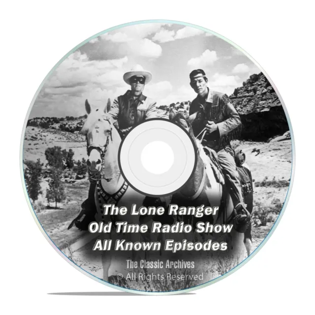 The Lone Ranger, 2,357 Shows, Complete Set, Old Time Radio MP3 2 DVD SET F77