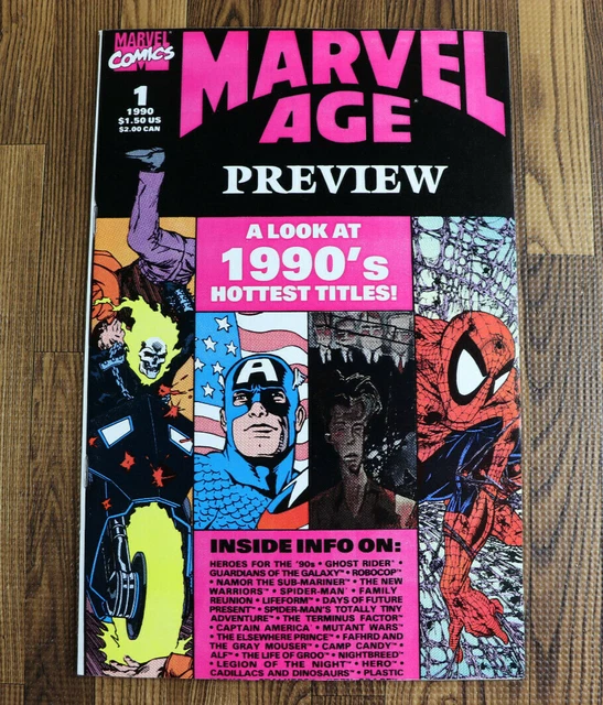 1990 Marvel Comics Marvel Age  Preview #1 TODD McFARLANE SPIDER-MAN VF/VF+