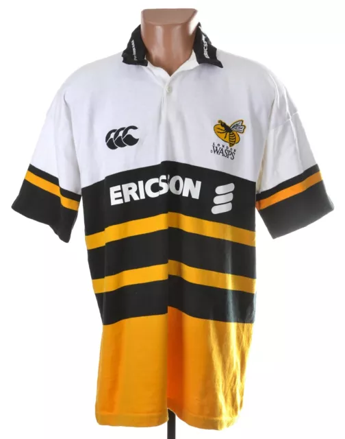 London Wasps 1990'S Rugby Union Shirt Jersey Canterbury Size Xl Adult